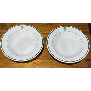 Vintage Syracuse China Thomas Jefferson Soup Bowls Set of 2